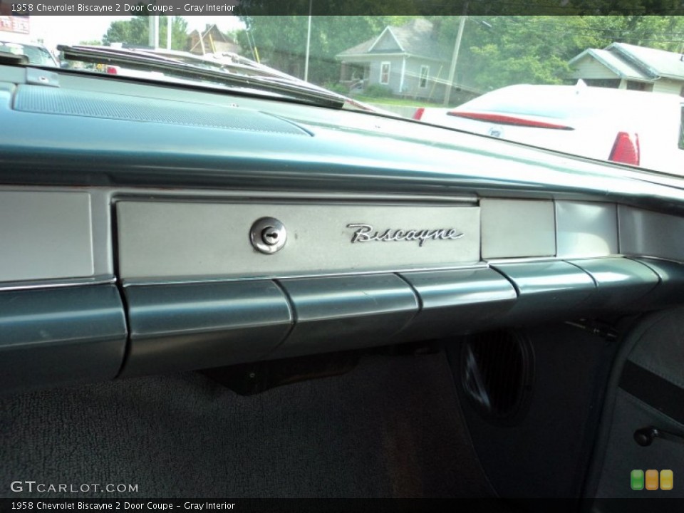 Gray Interior Dashboard for the 1958 Chevrolet Biscayne 2 Door Coupe #51480520