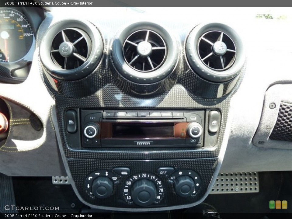 Gray Interior Controls for the 2008 Ferrari F430 Scuderia Coupe #51480715