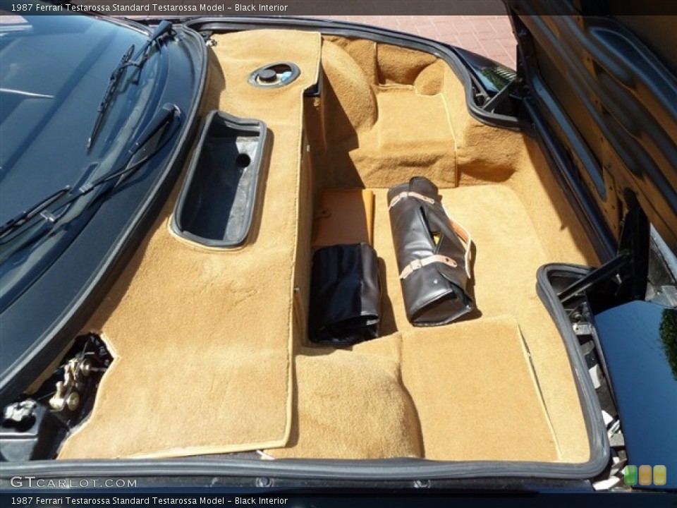 Black Interior Trunk for the 1987 Ferrari Testarossa  #51480907
