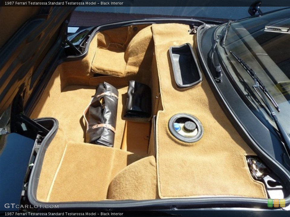 Black Interior Trunk for the 1987 Ferrari Testarossa  #51480922