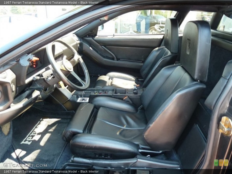 Black Interior Photo for the 1987 Ferrari Testarossa  #51481045