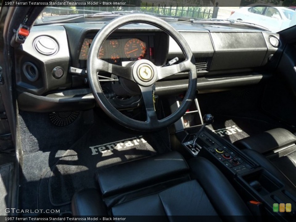 Black Interior Dashboard for the 1987 Ferrari Testarossa  #51481060