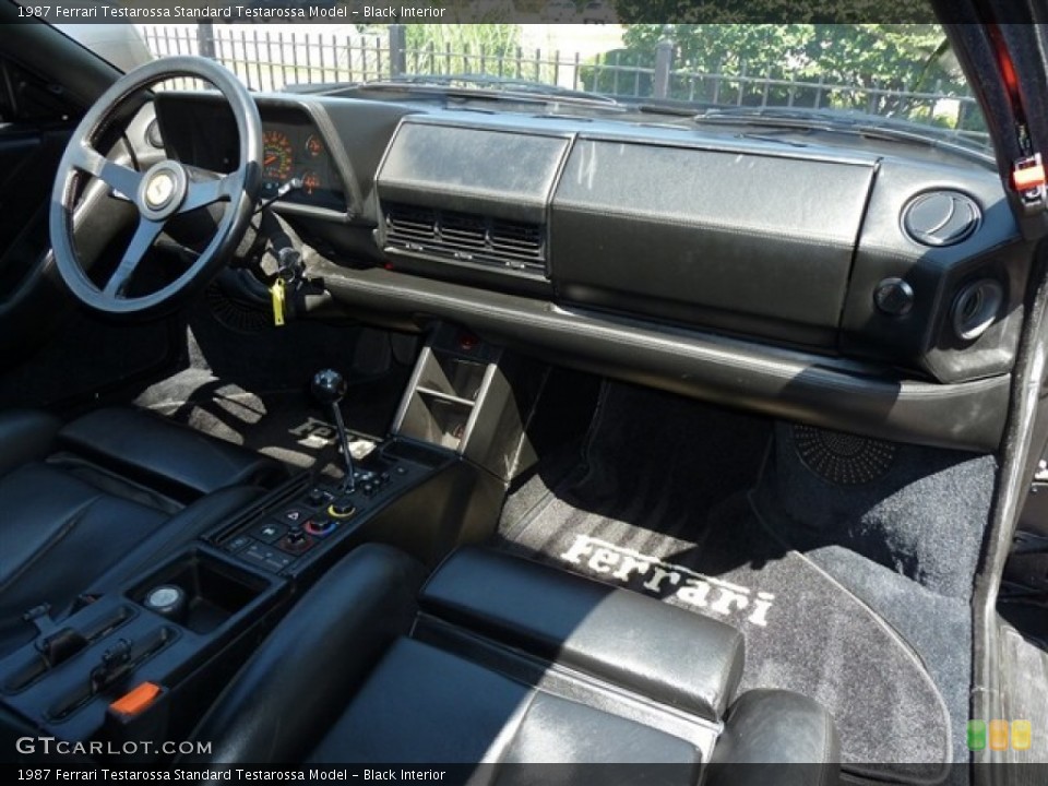 Black Interior Dashboard for the 1987 Ferrari Testarossa  #51481078