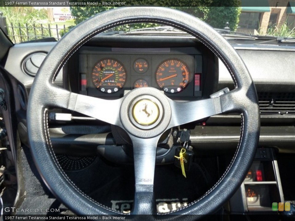 Black Interior Steering Wheel for the 1987 Ferrari Testarossa  #51481114