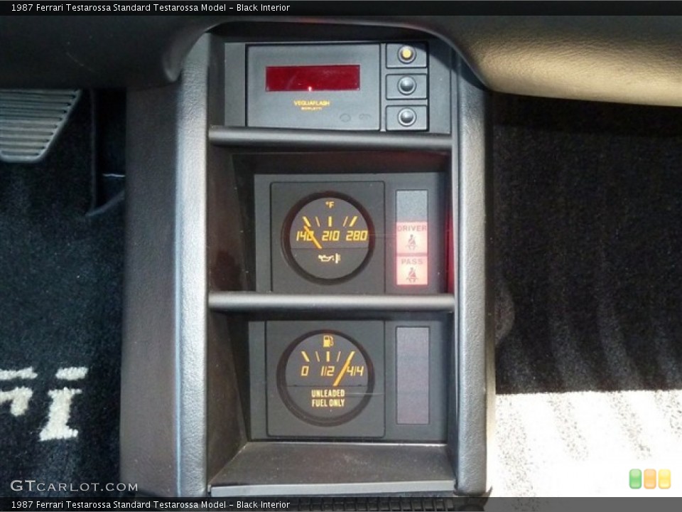 Black Interior Gauges for the 1987 Ferrari Testarossa  #51481129