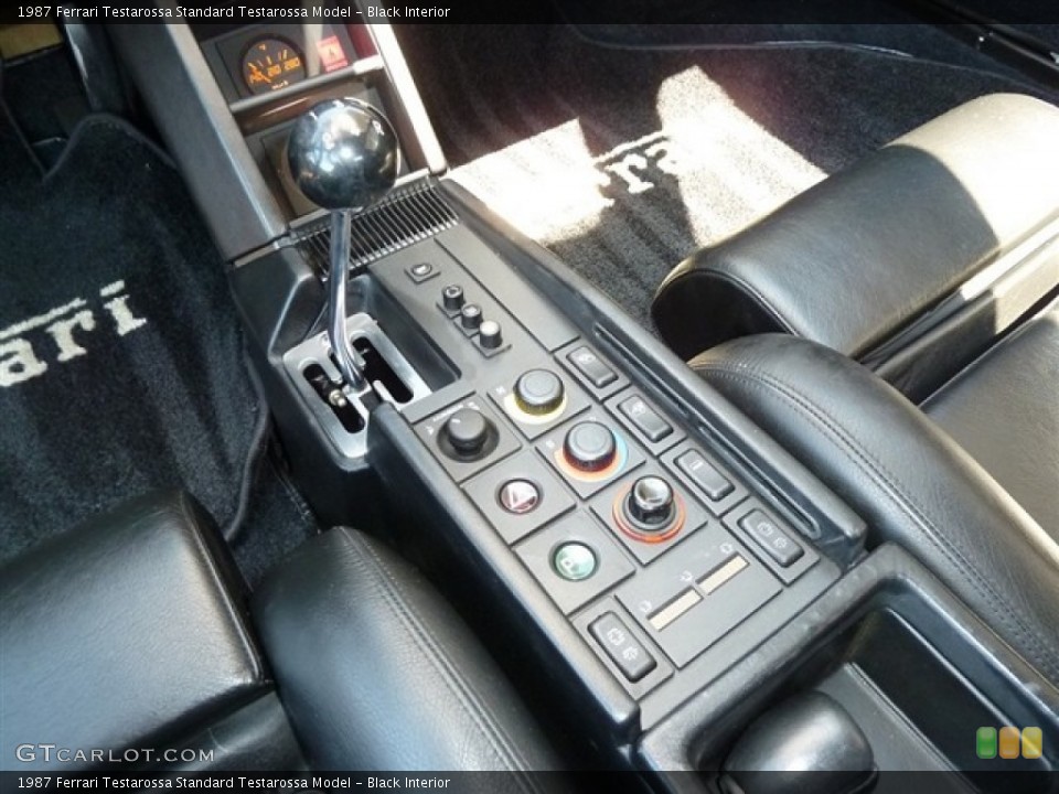 Black Interior Controls for the 1987 Ferrari Testarossa  #51481144
