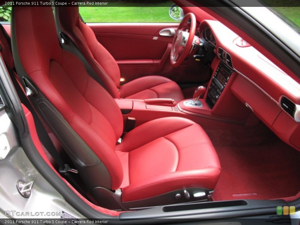Carrera Red Interior Photo for the 2011 Porsche 911 Turbo S Coupe #51486331