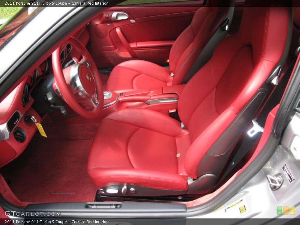 Carrera Red Interior Photo for the 2011 Porsche 911 Turbo S Coupe #51486355