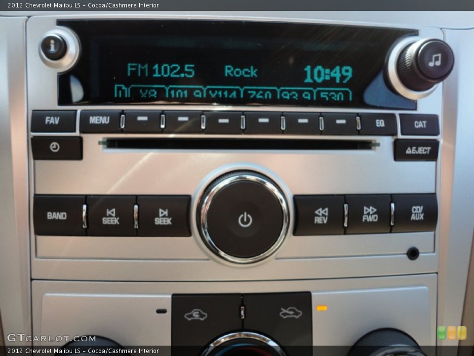 Cocoa/Cashmere Interior Controls for the 2012 Chevrolet Malibu LS #51486487