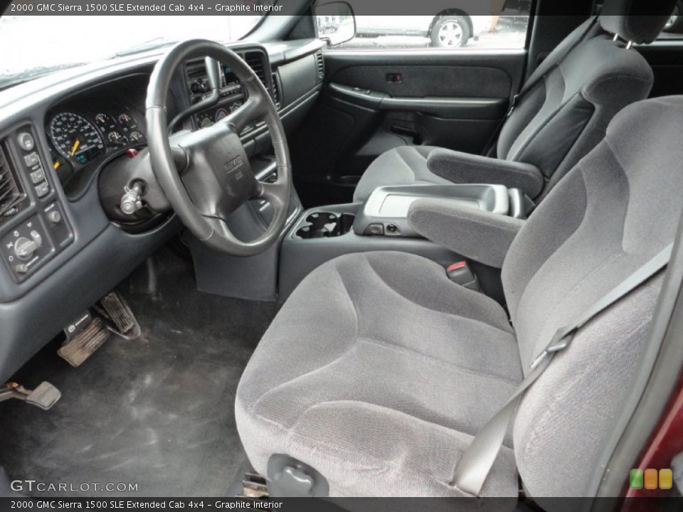 Graphite Interior Photo for the 2000 GMC Sierra 1500 SLE Extended Cab 4x4 #51486964