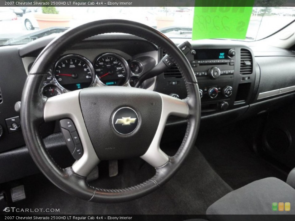 Ebony Interior Steering Wheel for the 2007 Chevrolet Silverado 2500HD LT Regular Cab 4x4 #51487873