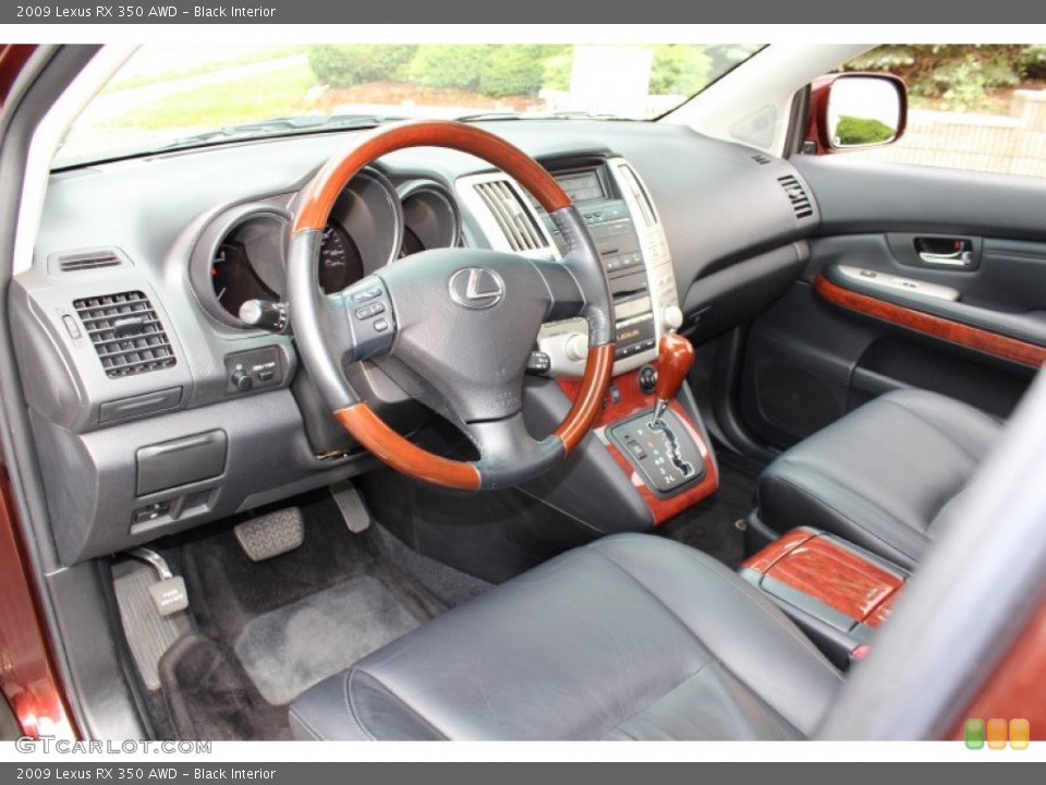 Black Interior Photo for the 2009 Lexus RX 350 AWD #51487972