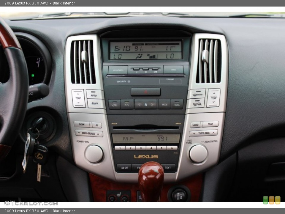 Black Interior Controls for the 2009 Lexus RX 350 AWD #51488074