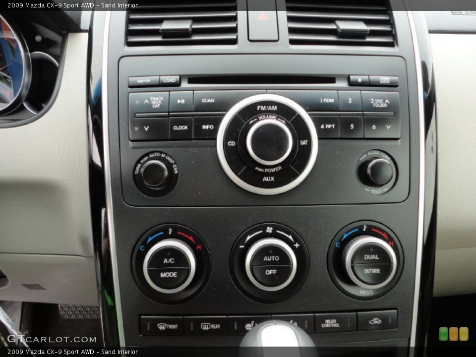 Sand Interior Controls for the 2009 Mazda CX-9 Sport AWD #51488269