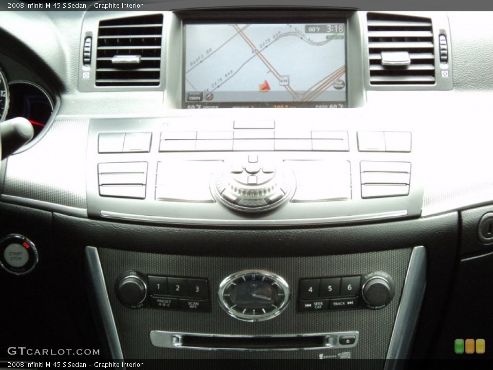Graphite Interior Navigation for the 2008 Infiniti M 45 S Sedan #51489223