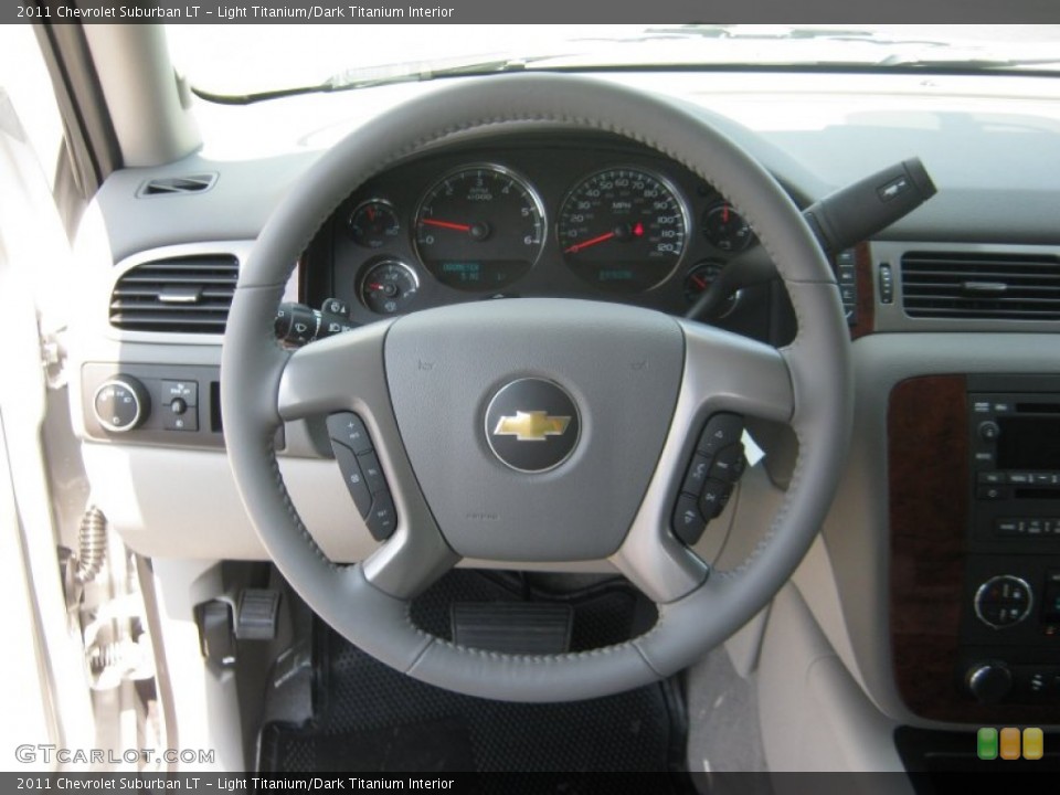 Light Titanium/Dark Titanium Interior Steering Wheel for the 2011 Chevrolet Suburban LT #51489597