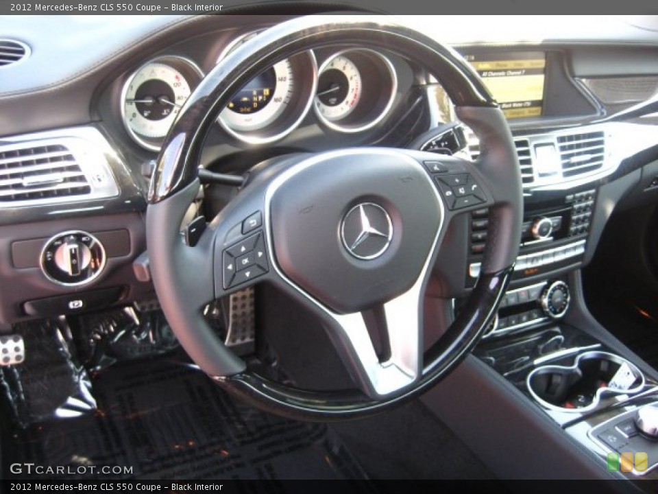 Black Interior Steering Wheel for the 2012 Mercedes-Benz CLS 550 Coupe #51491764