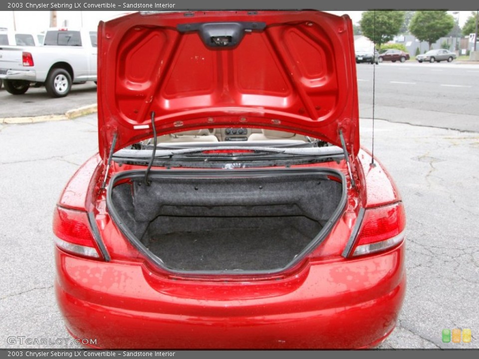 Sandstone Interior Trunk for the 2003 Chrysler Sebring LX Convertible #51491959