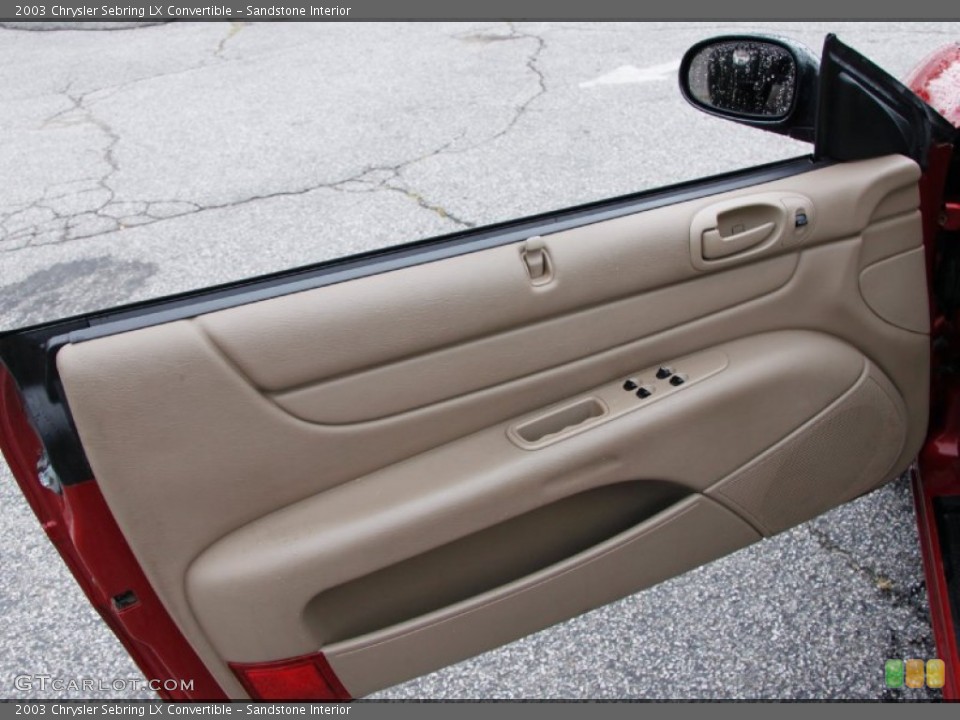 Sandstone Interior Door Panel for the 2003 Chrysler Sebring LX Convertible #51492037