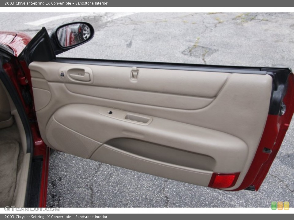 Sandstone Interior Door Panel for the 2003 Chrysler Sebring LX Convertible #51492109