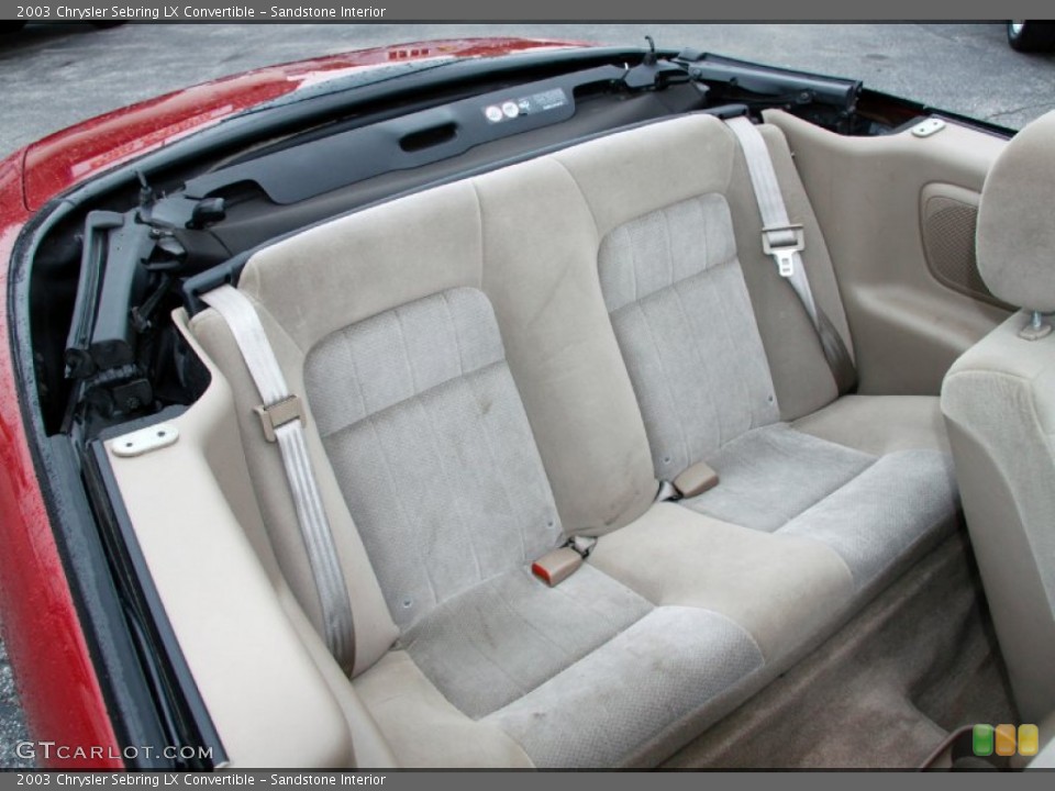 Sandstone Interior Photo for the 2003 Chrysler Sebring LX Convertible #51492124