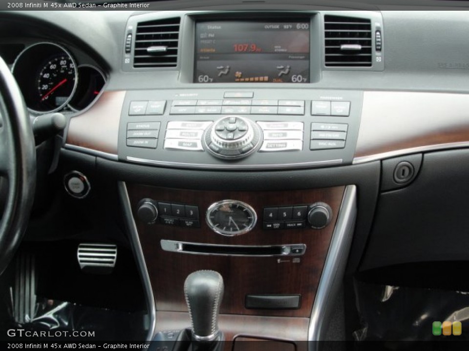 Graphite Interior Controls for the 2008 Infiniti M 45x AWD Sedan #51493759