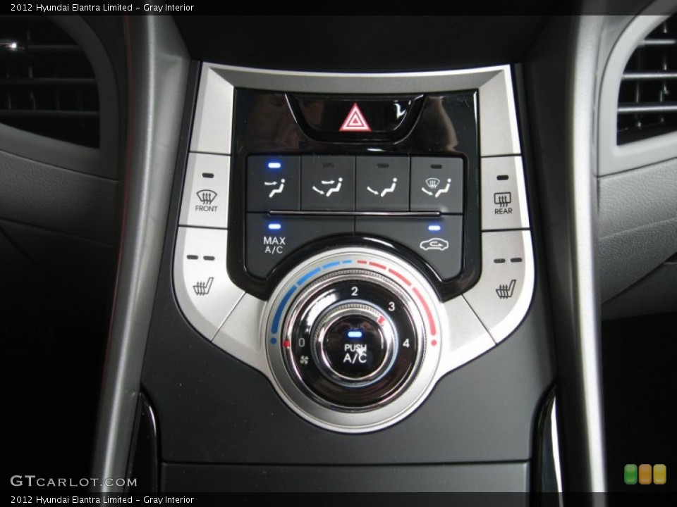 Gray Interior Controls for the 2012 Hyundai Elantra Limited #51495202