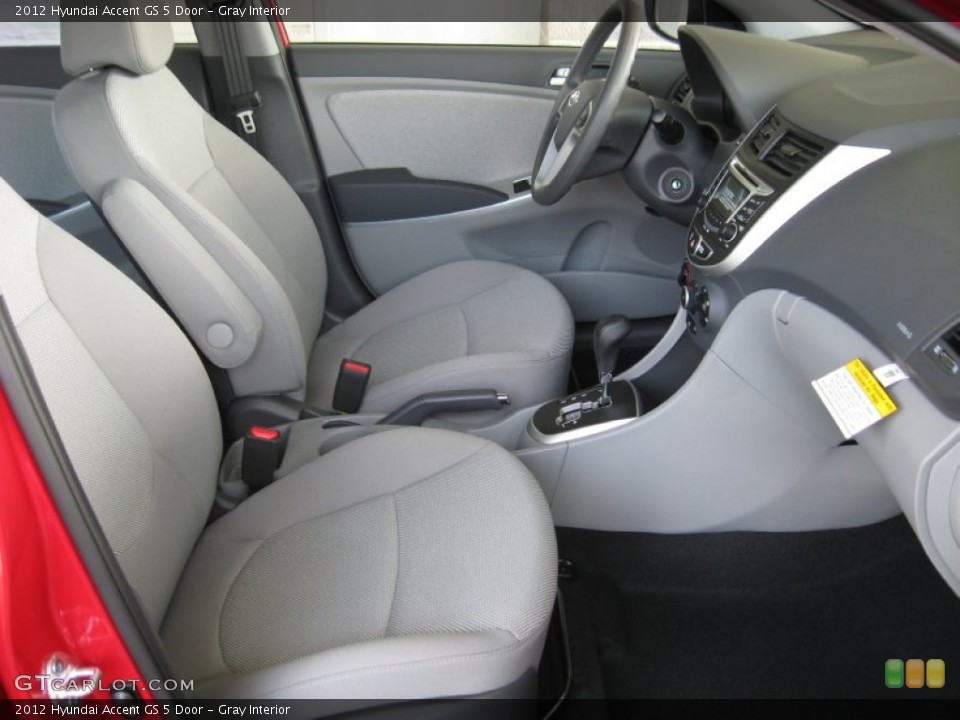 Gray Interior Photo for the 2012 Hyundai Accent GS 5 Door #51495568