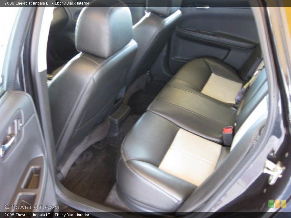 Ebony Black Interior Photo for the 2008 Chevrolet Impala LT #51496849