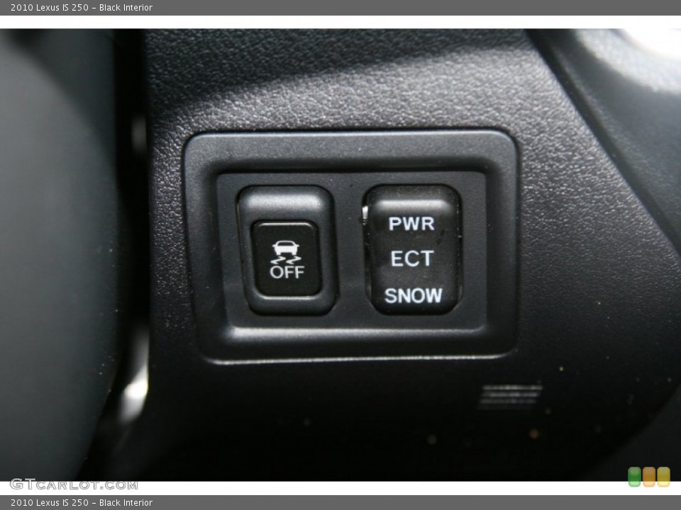 Black Interior Controls for the 2010 Lexus IS 250 #51499873
