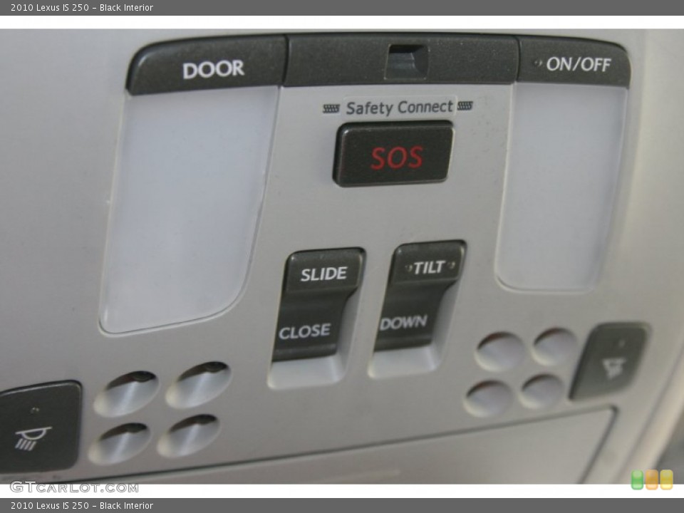Black Interior Controls for the 2010 Lexus IS 250 #51499924