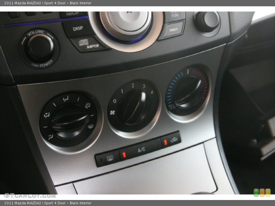 Black Interior Controls for the 2011 Mazda MAZDA3 i Sport 4 Door #51500419