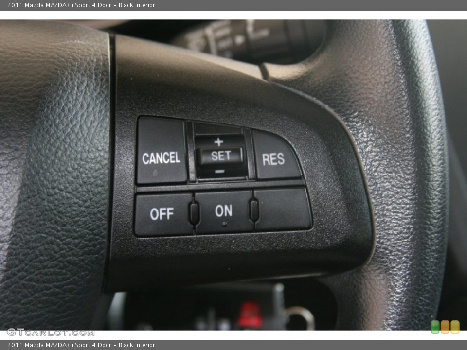 Black Interior Controls for the 2011 Mazda MAZDA3 i Sport 4 Door #51500461