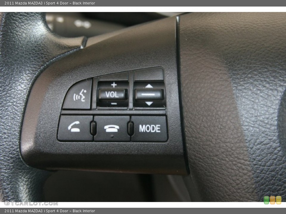 Black Interior Controls for the 2011 Mazda MAZDA3 i Sport 4 Door #51500476