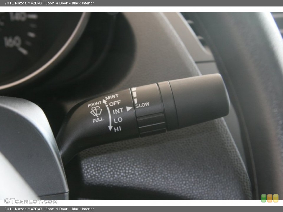 Black Interior Controls for the 2011 Mazda MAZDA3 i Sport 4 Door #51500488