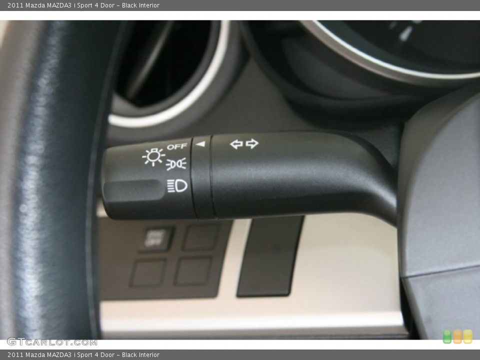 Black Interior Controls for the 2011 Mazda MAZDA3 i Sport 4 Door #51500494