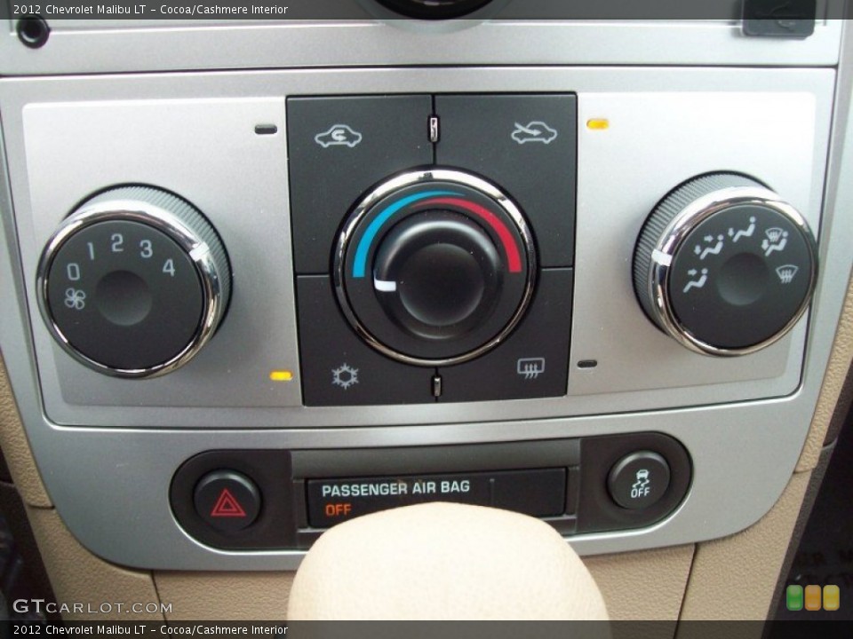 Cocoa/Cashmere Interior Controls for the 2012 Chevrolet Malibu LT #51500890