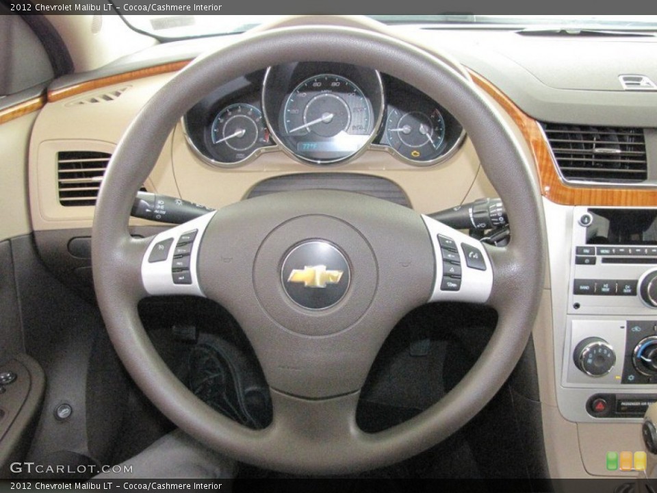 Cocoa/Cashmere Interior Steering Wheel for the 2012 Chevrolet Malibu LT #51501226
