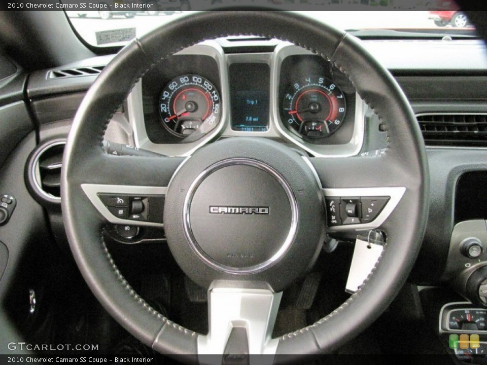 Black Interior Steering Wheel for the 2010 Chevrolet Camaro SS Coupe #51501757