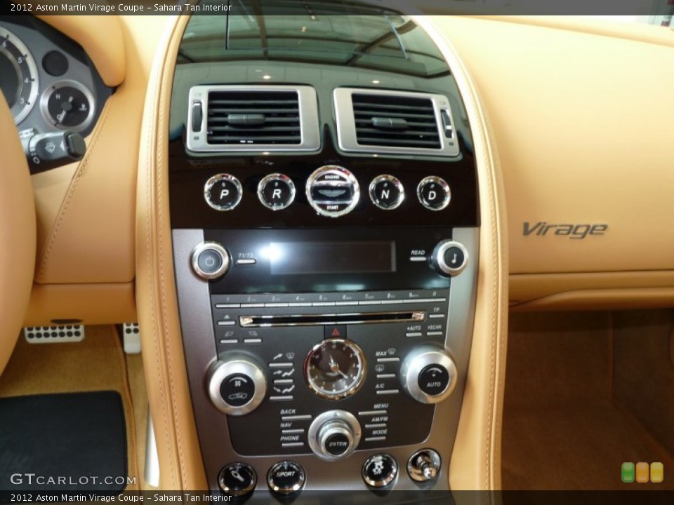 Sahara Tan Interior Controls for the 2012 Aston Martin Virage Coupe #51503515