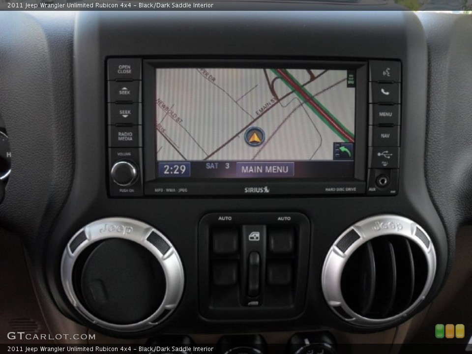 Black/Dark Saddle Interior Navigation for the 2011 Jeep Wrangler Unlimited Rubicon 4x4 #51503578
