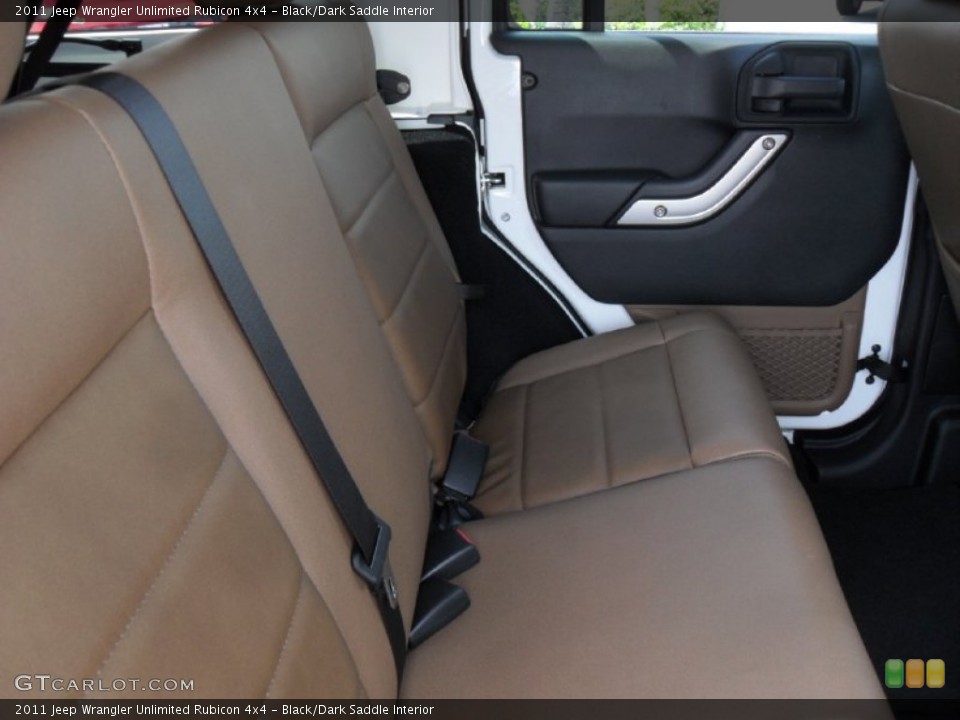 Black/Dark Saddle Interior Photo for the 2011 Jeep Wrangler Unlimited Rubicon 4x4 #51503673
