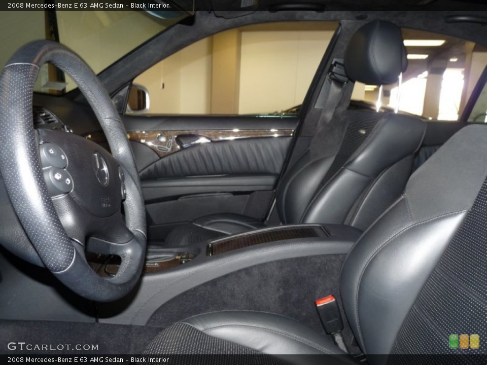 Black Interior Photo for the 2008 Mercedes-Benz E 63 AMG Sedan #51503803