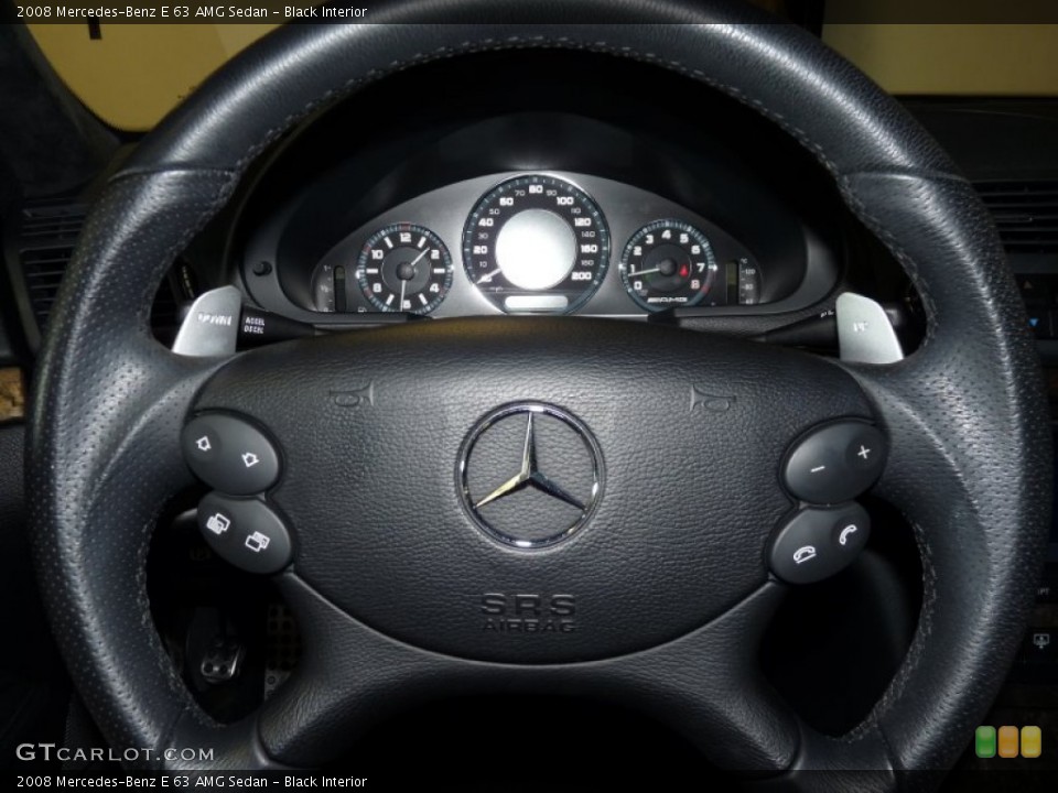 Black Interior Steering Wheel for the 2008 Mercedes-Benz E 63 AMG Sedan #51503977