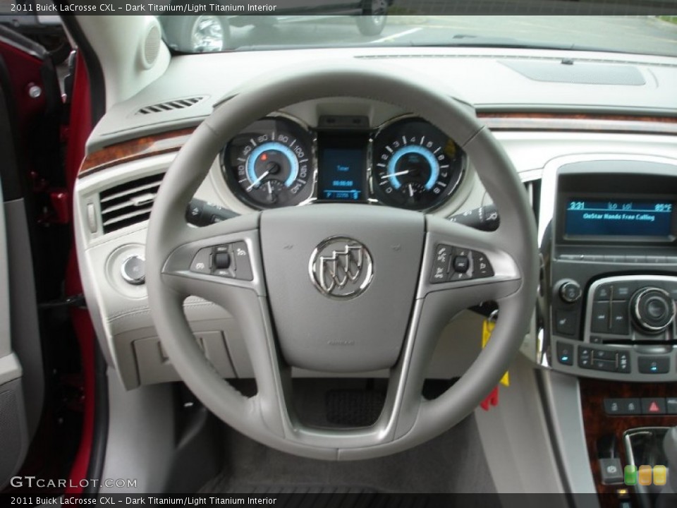Dark Titanium/Light Titanium Interior Steering Wheel for the 2011 Buick LaCrosse CXL #51506566