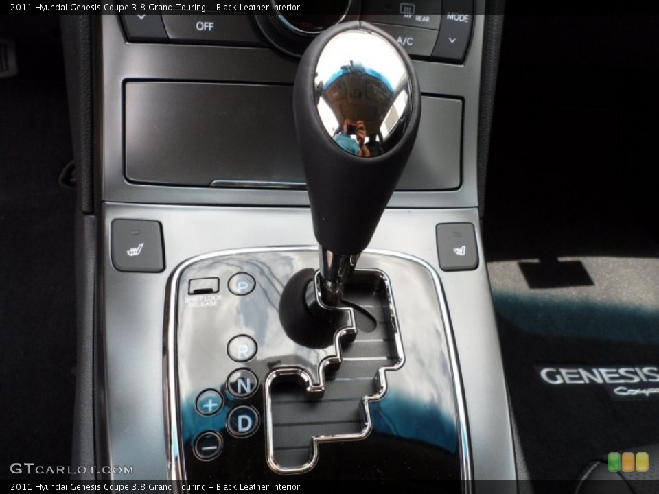 Black Leather Interior Transmission for the 2011 Hyundai Genesis Coupe 3.8 Grand Touring #51508351