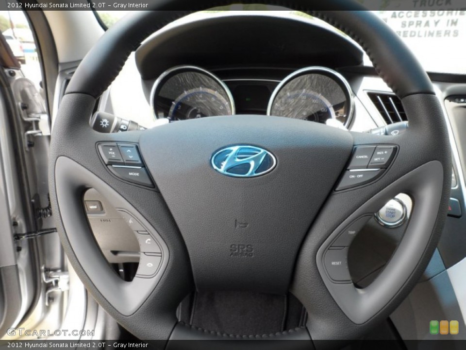 Gray Interior Steering Wheel for the 2012 Hyundai Sonata Limited 2.0T #51509506