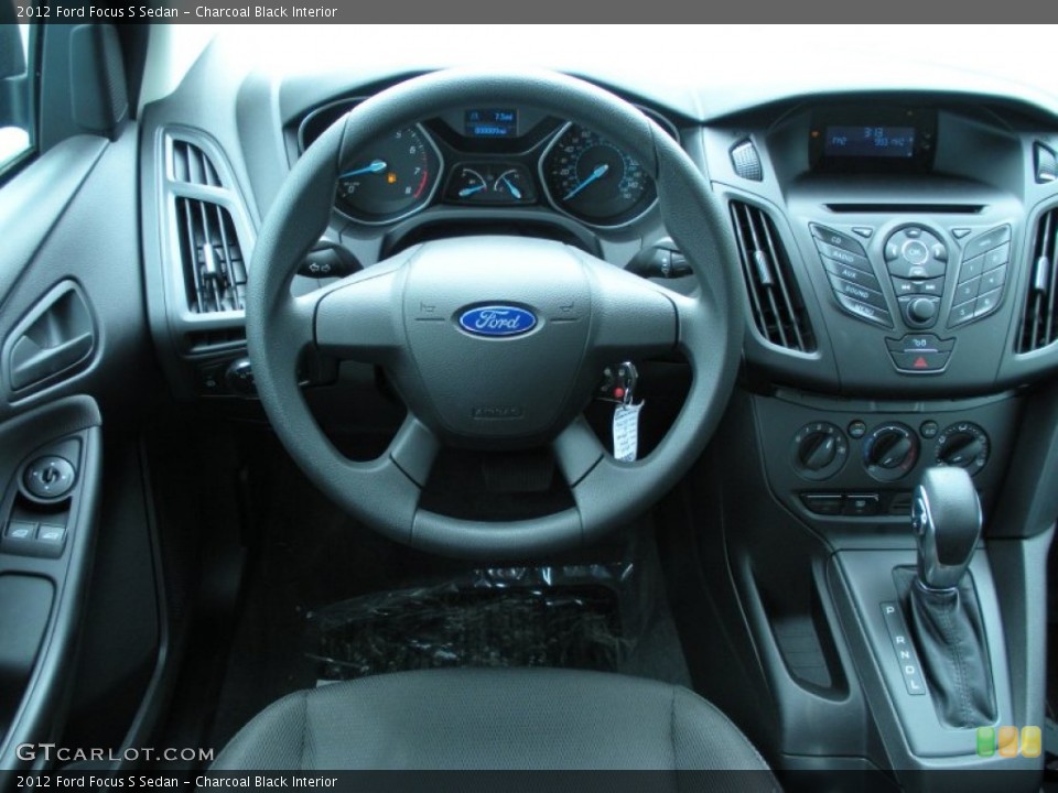 Charcoal Black Interior Dashboard for the 2012 Ford Focus S Sedan #51509878