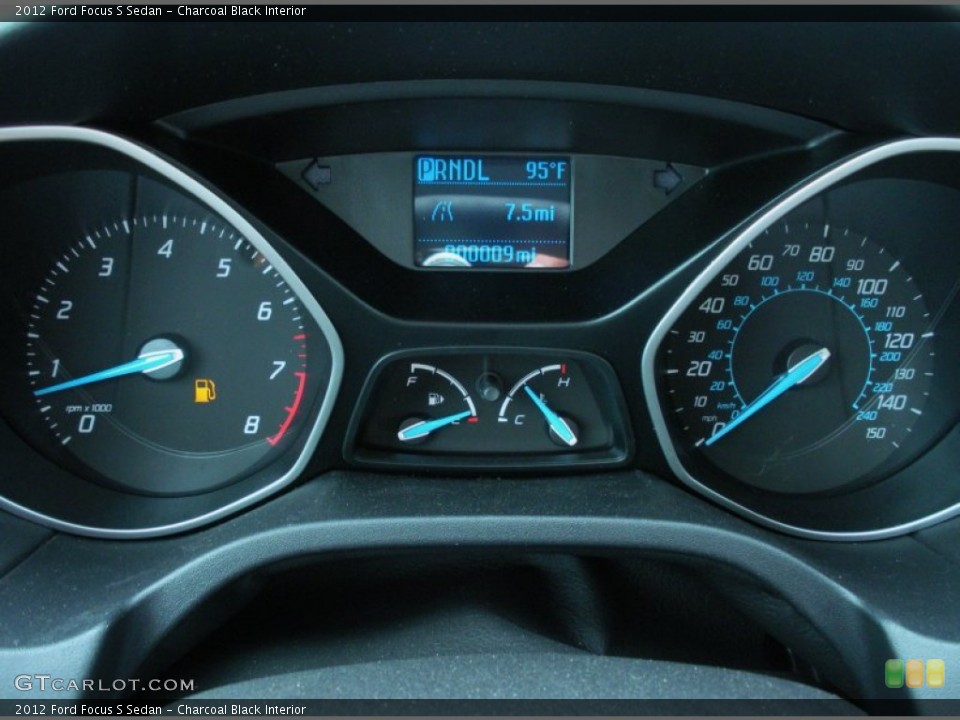 Charcoal Black Interior Gauges for the 2012 Ford Focus S Sedan #51509893