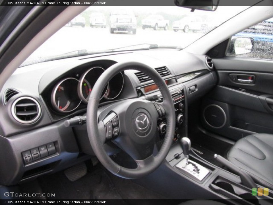 Black Interior Photo for the 2009 Mazda MAZDA3 s Grand Touring Sedan #51510301